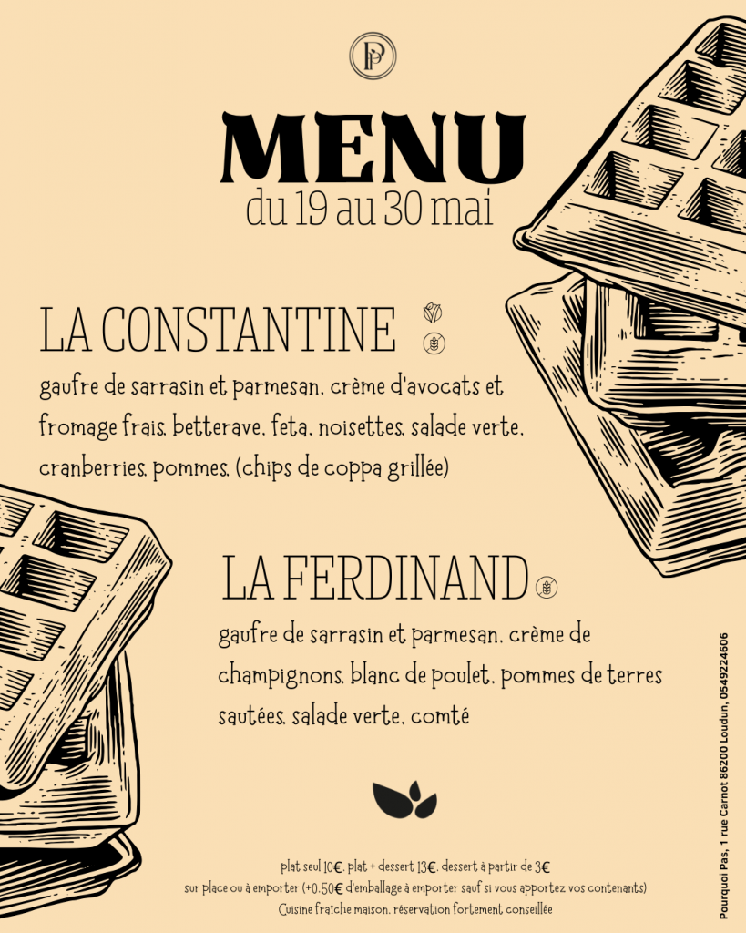 restauration snacking fait maison pourquoi pas loudun eco concept store cake menu seconde main fripe friperie brocante objet décoration vêtement